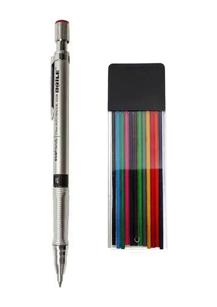 Set D 2.0mm Otomatik Kalem 2b Kurşun Kalem Profesyonel Çizim Yazma Mekanik Kalem Kurşun Kalem Ofis Okul Malzemeleri (Yurt Dışından)