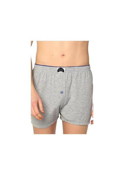 Gümüş-Havlu Bel Düz Penye Erkek Boxer(2'li Paket) modelleri