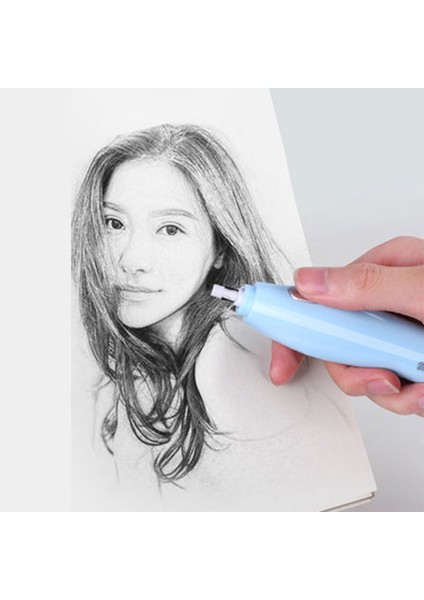 8305-PINK Profesyonel Sanat Çizimi Elektrikli Silgi/kauçuk Yüksek Işık Eskiz Silgisi Otomatik Silgi USB Şarjlı Silgi Elektrikli Kalem Lastiği (Yurt Dışından) modelleri