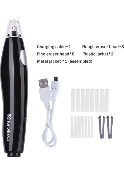 8305-PINK Profesyonel Sanat Çizimi Elektrikli Silgi/kauçuk Yüksek Işık Eskiz Silgisi Otomatik Silgi USB Şarjlı Silgi Elektrikli Kalem Lastiği (Yurt Dışından) fırsatları