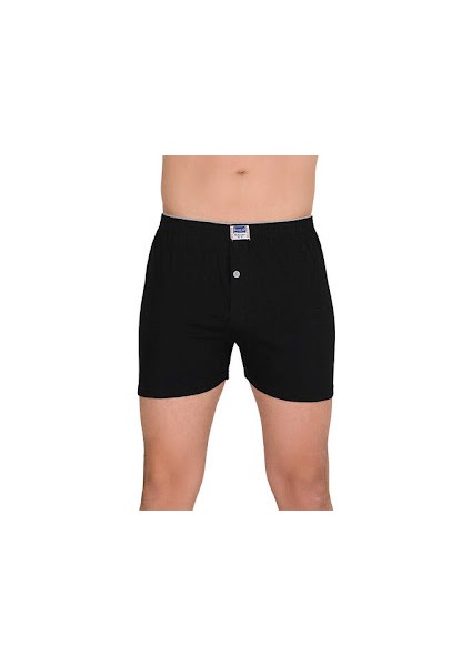 Erkek Renkli Düğmeli Penye Boxer Short (4'lü Paket)