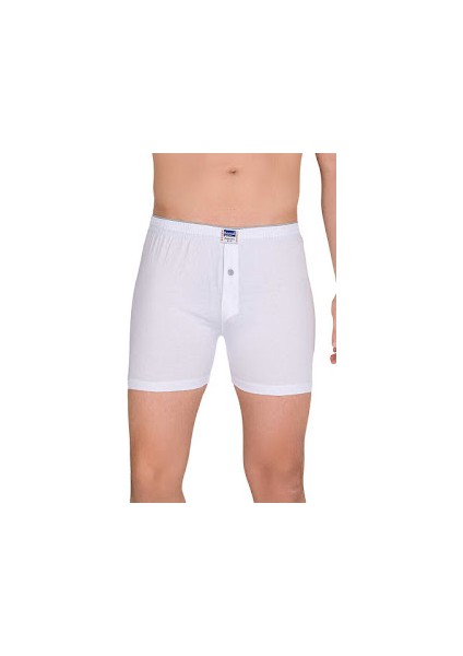 Erkek Renkli Düğmeli Penye Boxer Short (4'lü Paket)