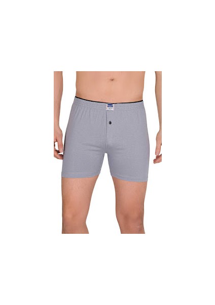 Erkek Renkli Düğmeli Penye Boxer Short (4'lü Paket)