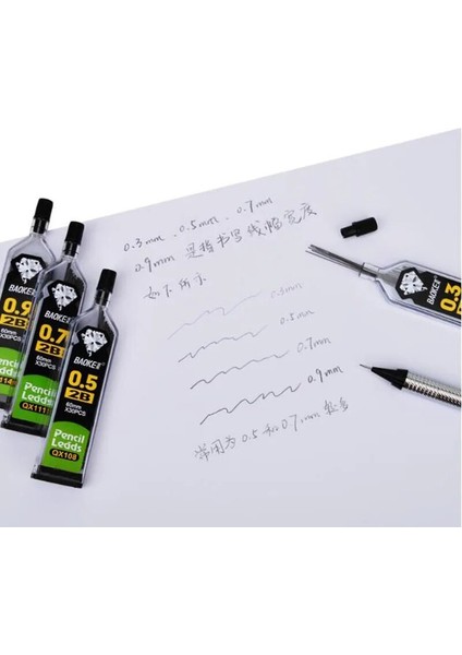 Hb 0.5mm 30 Adet/şişe, Otomatik Kurşun Kalem 2b 2h Hb Kalem Dolum 0.3 Mm/0.5 Mm/0.7mm/0.9 mm Kalem Dolum Öğrenci Yazma Ofisi (Yurt Dışından)