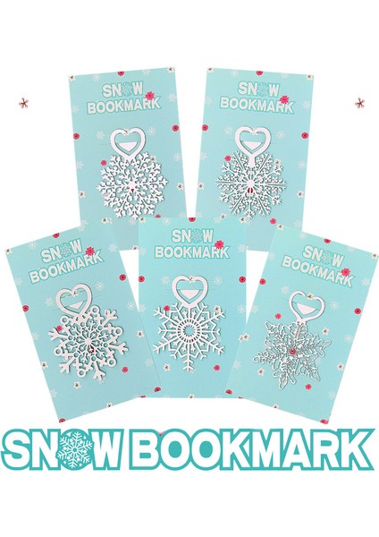 No.2 Kar Tanesi Yer Imleri Paslanmaz Çelik Mutlu Noeller Kitap Sayfası Işaretleyici Metal Çiçek Kitap Ayracı (Yurt Dışından) fiyatları