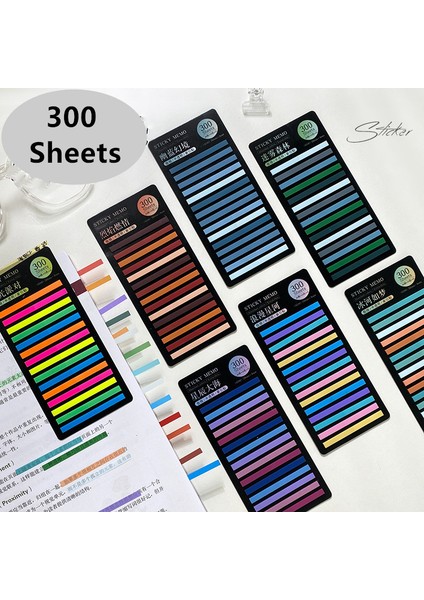 Stil 6 300 Yaprak Yayınlanmıştır Şeffaf Yapışkan Notlar Kendinden Yapışkanlı Açıklama Kitap Okuma Yer Imleri Sekmeler Not Defteri Estetik Kırtasiye (Yurt Dışından) indirimleri