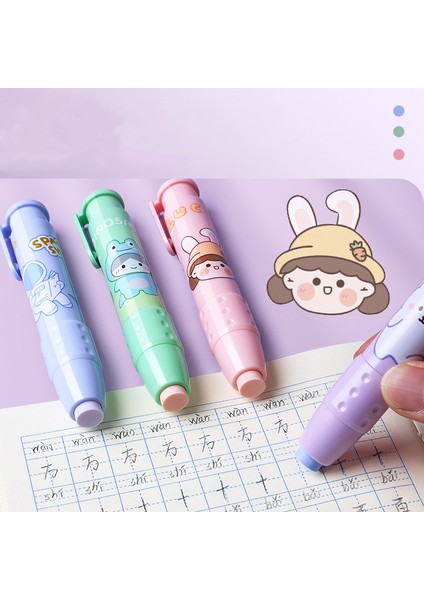 E Presleme Karikatür Kurşun Kalem Silgisi Kalem Tipi Sevimli Değiştirilebilir Kauçuk Çekirdek Okul Öğrenci Kauçuk Silgi Çocuk Hediyeler Ofis Arzı (Yurt Dışından) indirimleri