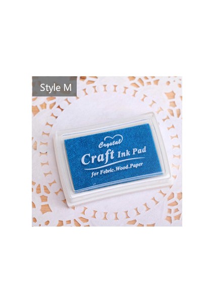 M 15 Renk Inkpad El Yapımı Dıy Zanaat Yağ Bazlı Mürekkep Pedi Kumaş Ahşap Kağıt Scrapbooking Mürekkep Pedi Parmak Boyama (Yurt Dışından)