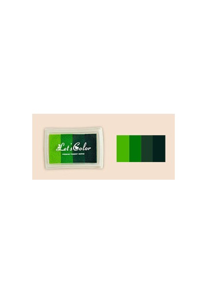 Yeşil 6 Degrade Renk Inkpads Scrapbooking Mürekkep Pedi Damga Inkpad El Sanatları Renkli Mürekkep Pedi Pullar Çocuklar Için Damga Dıy Sanat (Yurt Dışından)