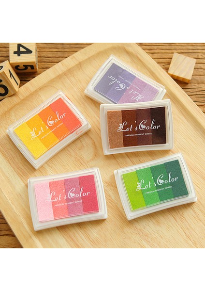 Yeşil 6 Degrade Renk Inkpads Scrapbooking Mürekkep Pedi Damga Inkpad El Sanatları Renkli Mürekkep Pedi Pullar Çocuklar Için Damga Dıy Sanat (Yurt Dışından) fiyatları