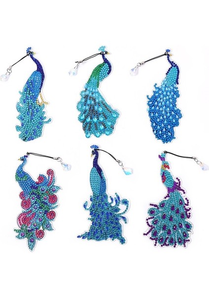 C 6 Adet Dıy Elmas Boyama Imi Tüy Şekli Imleri Elmas Mozaik Imi Elmas Nakış Çapraz Dikiş El Sanatları Hediye (Yurt Dışından)