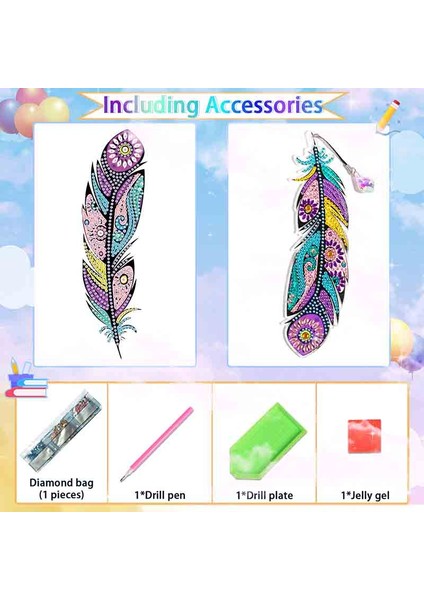 C 6 Adet Dıy Elmas Boyama Imi Tüy Şekli Imleri Elmas Mozaik Imi Elmas Nakış Çapraz Dikiş El Sanatları Hediye (Yurt Dışından) modelleri