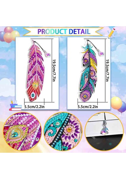 C 6 Adet Dıy Elmas Boyama Imi Tüy Şekli Imleri Elmas Mozaik Imi Elmas Nakış Çapraz Dikiş El Sanatları Hediye (Yurt Dışından) fırsatları