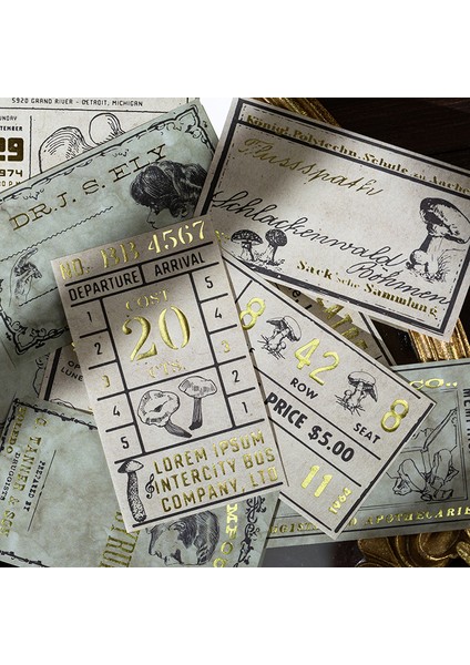 C Dimi 60 Sayfa Retro Toplum Bronzlaşmış Not Defteri Yazılabilir Vintage Bloknot Kelebek Kuşlar Yaratıcı Scrapbooking Kırtasiye Malzemeleri (Yurt Dışından)