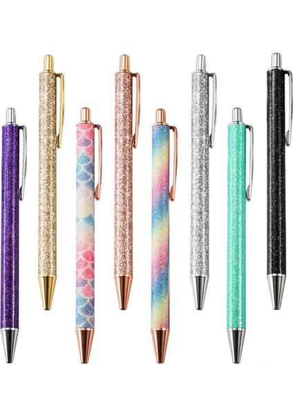 Gül Altın Tükenmez Kalemler Metal Basın Geri Çekilebilir Pürüzsüz Yazma Altın Pembe Kız Hediye Dayanıklı Ofis Okul Malzemeleri Kırtasiye Yazma Kalem (Yurt Dışından) indirimleri