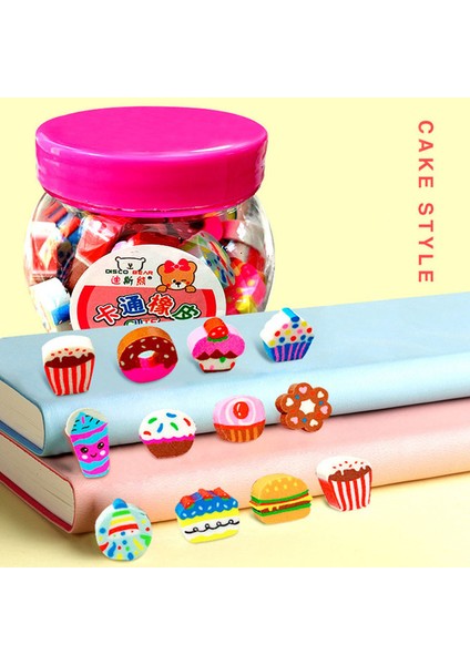 50 Adet Bir Varil 50 Adet/takım Sevimli Kauçuk Silgi Yaratıcı Hayvan Meyve Kalem Silgi Mini Kawaii Kırtasiye Çocuklar Öğrenci Ofis Malzemeleri (Yurt Dışından)