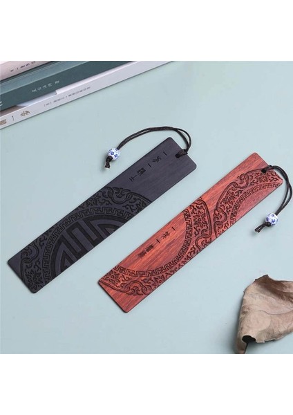 Stil 2 Retro Çin Tarzı Sandal Ağacı Kitap Ayracı Nefis Oyma Maun Kitap Ayracı Öğrenciler Ofis Yaratıcı Okuma Aksesuarları Kaynağı (Yurt Dışından) fırsatları