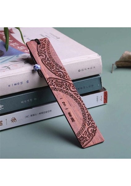 Stil 2 Retro Çin Tarzı Sandal Ağacı Kitap Ayracı Nefis Oyma Maun Kitap Ayracı Öğrenciler Ofis Yaratıcı Okuma Aksesuarları Kaynağı (Yurt Dışından) indirimleri