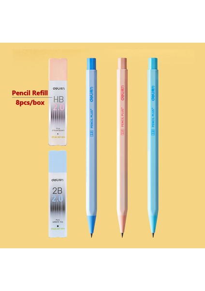 Hb Mavi Set F Deli Mekanik Kurşun Kalem 2.0mm Kurşun Hb 2b Kroki Yazma Otomatik Kalem Yedekler Çocuklar Için Kırtasiye Kalemtıraş Kalem (Yurt Dışından) modelleri