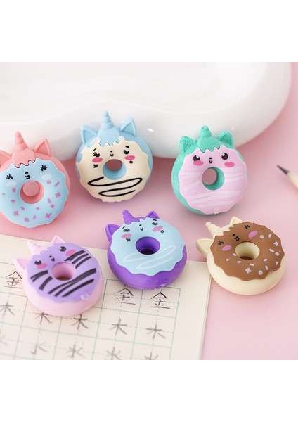 Rastgele 1 Adet Donut Unicorn Kauçuk Sevimli Karikatür Öğrenci Ödül Kırtasiye Sevimli Silgi Kedi Ofis Malzemeleri (Yurt Dışından) indirimleri