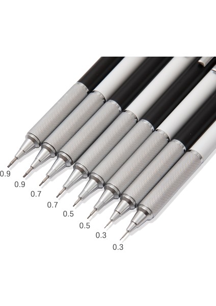 0.5mm Beyaz Set 4 Adet Sanat Çizim Kroki Otomatik Kalem Seti 0.3,0.5,0.7,0.9mm Metal Mekanik Kurşun Kalem Öğrenci Yazma Araçları Kırtasiye Hediyeler (Yurt Dışından) fırsatları