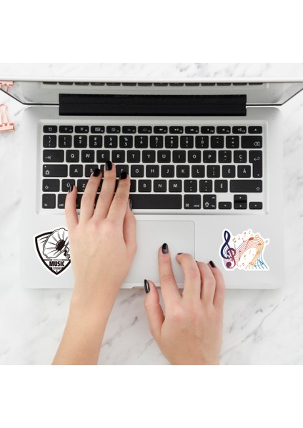 Not Çıkartmaları 50 Adet Müzik Çıkartmalar Lazer Dizüstü Araba Karalama Defteri Gitar Notası Dekoratif Estetik Vinil Su Geçirmez Holografik Çıkartmalar (Yurt Dışından) modelleri