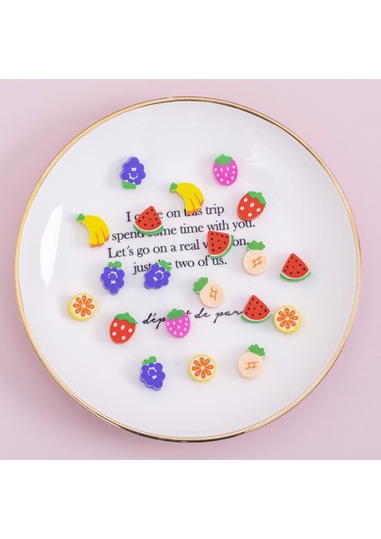 Friut 100 Adet/takım Kawaii Silgi Yaratıcı Karikatür Mini Kalem Kauçuk Hayvan Meyve Noel Çocuklar Için Silgi Okul Kırtasiye Malzemeleri (Yurt Dışından)