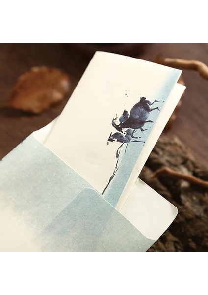 E Güzel Çin Resim Lotus Çiçekleri Mektup Kağıdı Zarf Mektup Yazma Kağıdı Kalın Solmaz (Yurt Dışından) fırsatları