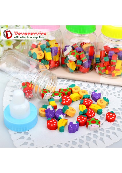 Sarı Ördek Serisi 1 Paket Mini Sevimli Biberon Kauçuk Silgi Çocuklar Için Hediye Çocuk Öğrenci Öğrenme Kırtasiye Kalem Silgi Borracha Fofa (Yurt Dışından)
