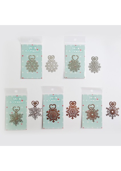 No.1 Kar Tanesi Yer Imleri Paslanmaz Çelik Mutlu Noeller Kitap Sayfası Işaretleyici Metal Çiçek Kitap Ayracı (Yurt Dışından) indirimleri