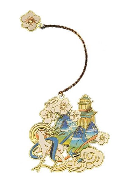 K Kitap Klipsi Püskül Vintage Geometrik Kolye Kitap Işaretleyici Oymak Okuma Asistanı Çin Tarzı Pirinç Imi Okul Malzemeleri (Yurt Dışından)