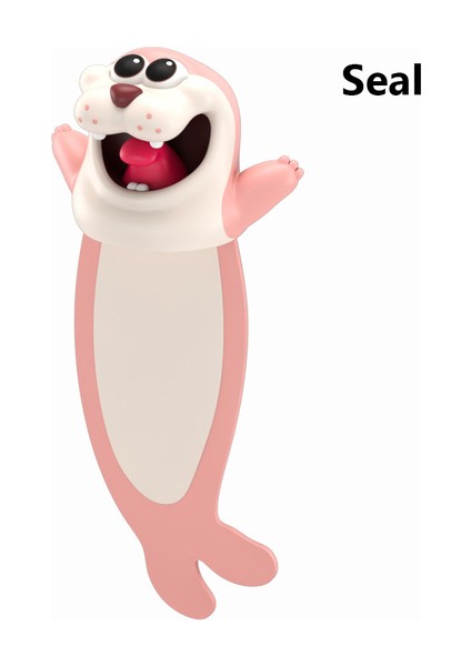 Mühür Komik Öğrenci Okul Kırtasiye Çocuk Hediye Kitap Ayracı 3D Stereo Güzel Karikatür Hayvan Imleri Sevimli Kedi Pvc Malzeme (Yurt Dışından)