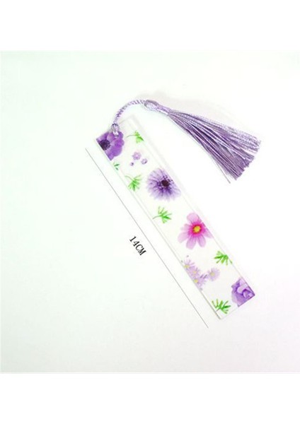 A9 Şeffaf Akrilik Plastik Yer Imleri Güzel Çiçekler Cetvel Şerit Sevimli Yer Imleri Okul Öğrenci Işareti Şeritler Kızlar Sevimli Indeks Etiketleri (Yurt Dışından) modelleri