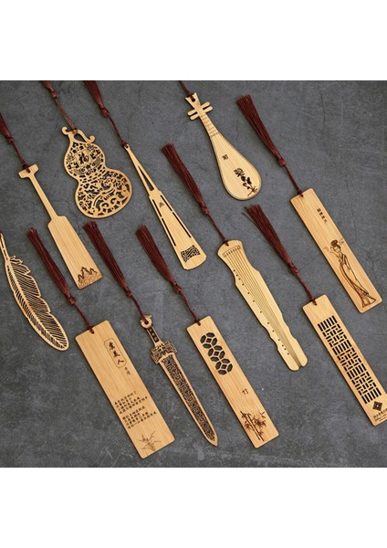 G Chic Hatıra Kırtasiye Öğrencileri Hediye Çin Tarzı Ofis Kitap Klasörü Ahşap Imi Kitap Klibi Sayfalandırma Işareti (Yurt Dışından) indirimleri