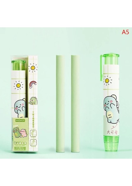 A5 Kawaii Geri Çekilebilir Silgi Kalem Kauçuk Yumuşak Dolum Çekirdek Çocuklar Için Sanat Yazma Silgi Kalem Ofis Düzeltme Malzemeleri Kırtasiye (Yurt Dışından)