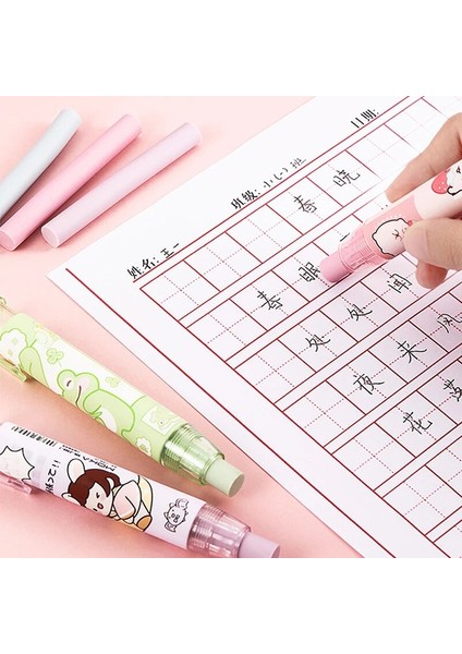 A5 Kawaii Geri Çekilebilir Silgi Kalem Kauçuk Yumuşak Dolum Çekirdek Çocuklar Için Sanat Yazma Silgi Kalem Ofis Düzeltme Malzemeleri Kırtasiye (Yurt Dışından) fiyatları