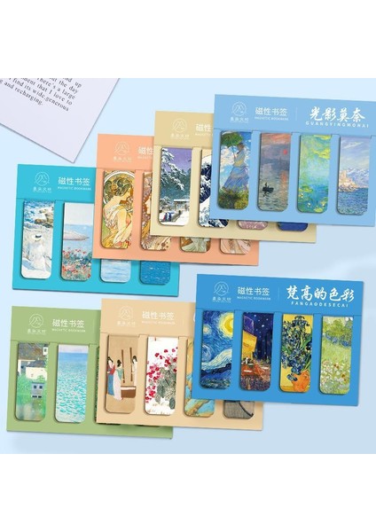 D 4 Adet Mıknatıs Imi Dünyaca Ünlü Tablolar Retro Van Gogh Yıldızlı Gökyüzü Okuma Kitap Ayracı Kırtasiye Malzemesi Okul Ofis Arzı (Yurt Dışından) fiyatları
