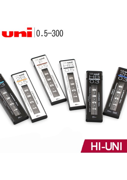 0,5 mm 4b Yeni!japonya Unı Hi-Unı 03/05-300 Mekanik Kurşunkalemler Için Basınca Dayanıklı Yoğunluk Uçları Pürüzsüz Yedekler Kırılmaz 0,3 Mm/0,5 mm (Yurt Dışından)