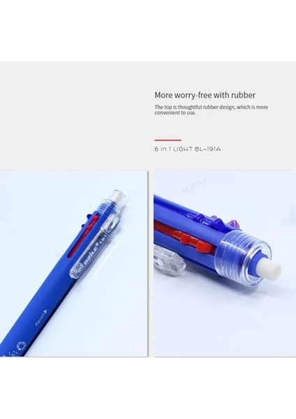 Yeşil Set Haile Çok Renkli Kalem 6 In 1 Tükenmez Kalem 5 Renk Tükenmez Kalemler Dolum ve 0.5mm Mekanik Kurşun Kalem Kurşun Ofis Okul Kırtasiye (Yurt Dışından) indirimleri