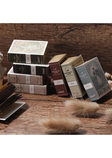 Rastgele 122 Yaprak Vintage Kitap Şekli Not Defteri Mini Yırtılabilir Yapışkan Notlar Not Kağıdı Kawaii Kırtasiye Not Defteri Ofis Okul Malzemeleri (Yurt Dışından) indirimleri