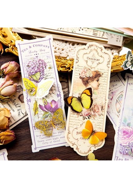 D Yoofun Estetik Vintage Güzel Kız Kartları Retro Zarif Bayan Kart Arkadaşlar Için Bookmarker Dergisi Scrapbooking Dıy (Yurt Dışından)