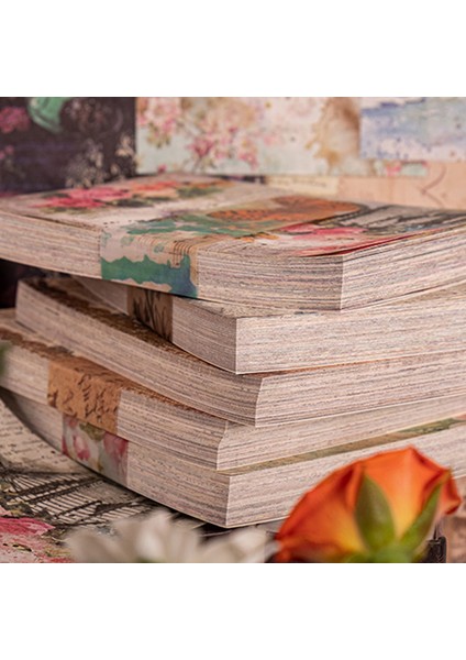 Stil 5 100 Adet/kitap Çiçek Bloknot Mektup Malzeme Kağıt Önemsiz Dergisi Scrapbooking Kağıt Kartları Arka Plan Dekorasyon Kağıdı Kırtasiye (Yurt Dışından) fiyatları