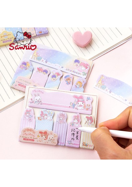 Açık Pembe Sanrio Yaratıcı Sevimli Karikatür Dizini Yapışkan Notlar Ofis Mesajı Bırakma Notu Kez Etiket Kuromi Not Kağıdı 90 Kendinden Yapışkanlı Notlar (Yurt Dışından)