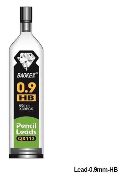 3 Adetlead-0.9mm-Hb 0.3/0.5/0.7/0.9mm Profesyonel Mekanik Kalem Metal Otomatik Kalem Yazma Çizim Araçları Kırtasiye Okul Ofis Malzemeleri (Yurt Dışından)