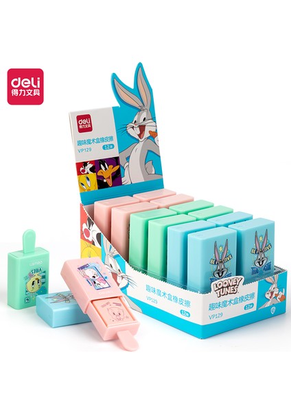 3 Renk 3 Adet 3 Adet Deli VP129 Looney Tunes Bugs Bunny Sihirli Kutu Silgi Malzemeleri Okul Ofis Kırtasiye (Yurt Dışından) fiyatları