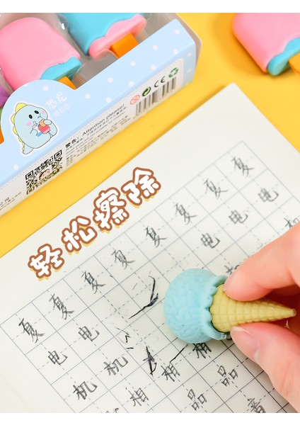 Donuts Bir Set 2022 Çocuklar Silgi Karikatür Sevimli Kalem Silgi Tatlı Silgi Lolipop Popsicle Donuts Çocuklar Için Kauçuk Kalem Silgisi (Yurt Dışından)