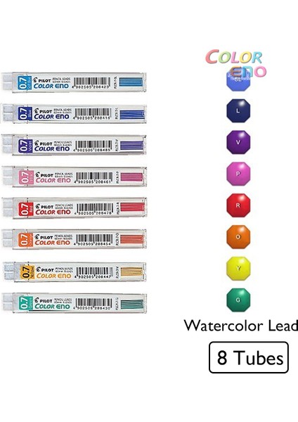 Pembe 8 Adet/grup Kawaii Pilot Renk Eno Mekanik Kurşun Kalem 0.7mm Grafit Kalem Suluboya Ressamlığı Kalem Kurşun Mum Boya Japon (Yurt Dışından) fiyatları