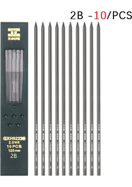 Siyah Kurşun 2b Ofis Mekanik Kurşunkalemler 2.0 mm 2b Kurşun Tutucu Ressamlığı Çizim Kalem Seti 10/12 Parça Yazma Okul Hediyeleri Kırtasiye Talepleri (Yurt Dışından)