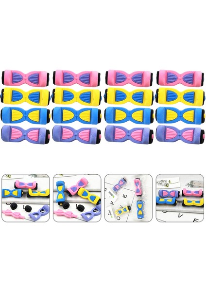Rastgele Renk 5.3x1.9 cm 16 Adet Silgi Mini Renkli Kalemler Ayrılabilir Goodie Çanta Stuffers Tpr Boyama Silgi Denge Araba Çocuk Oyuncakları (Yurt Dışından)