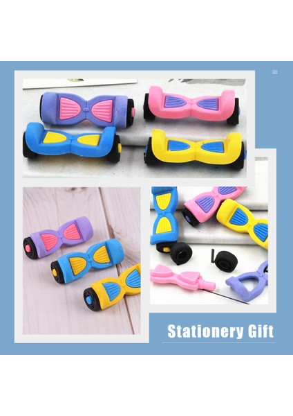 Rastgele Renk 5.3x1.9 cm 16 Adet Silgi Mini Renkli Kalemler Ayrılabilir Goodie Çanta Stuffers Tpr Boyama Silgi Denge Araba Çocuk Oyuncakları (Yurt Dışından) modelleri